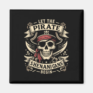 Halloween Skull Ließ Die Piraten-Shenanigans fange Magnet