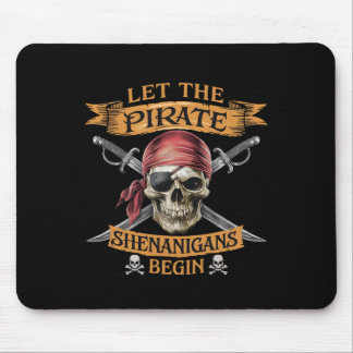 Halloween Skull Ließ The Pirate Shenanigans Beginn Mousepad