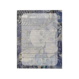 Halloween Skull mit Kronen und Eule Notizblock