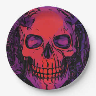 Halloween Skull Paper Napkin Pappteller