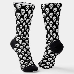 Halloween Skull Pattern Socken