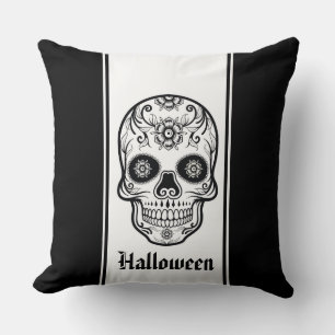 Halloween Skull Pillow Kissen