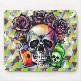 HALLOWEEN SKULL-ROSE UND -POSITIONEN MOUSEPAD