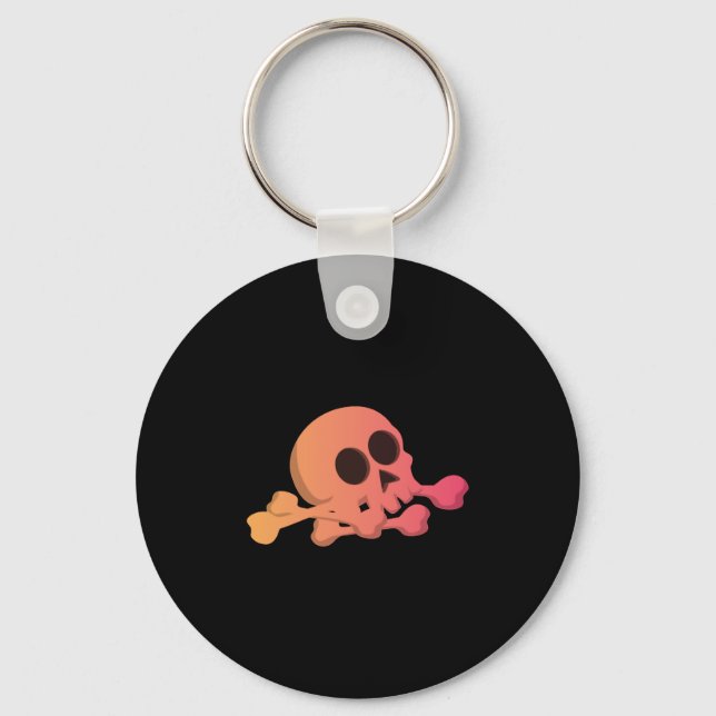 Halloween Skull Schlüsselanhänger (Vorderseite)