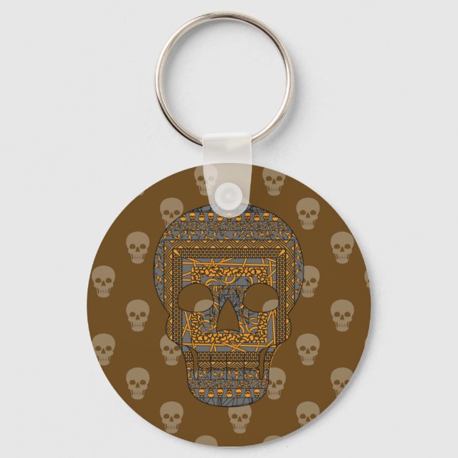 Halloween Skull Schlüsselanhänger (Vorderseite)