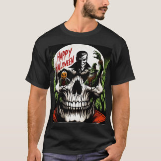 Halloween Skull T - Shirt