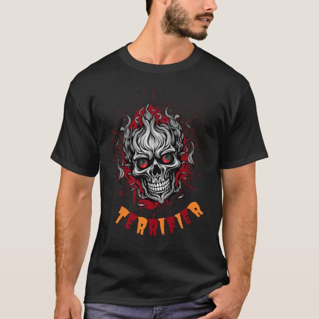 Halloween Skull-T - Shirt: Spooky Horror T-Shirt (Vorderseite)