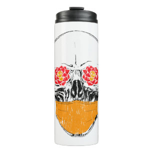 Halloween Skull Thermosbecher
