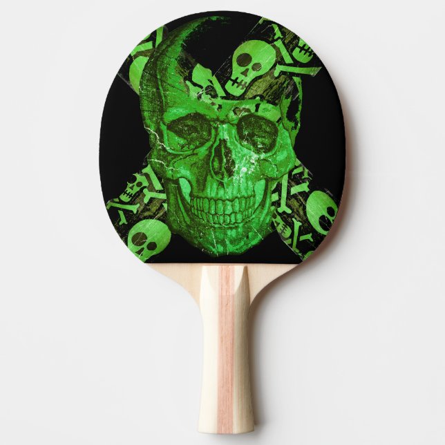 Halloween Skull Tischtennis Schläger (Vorderseite)