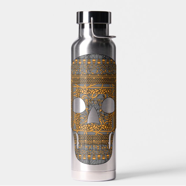Halloween Skull Trinkflasche (Links)