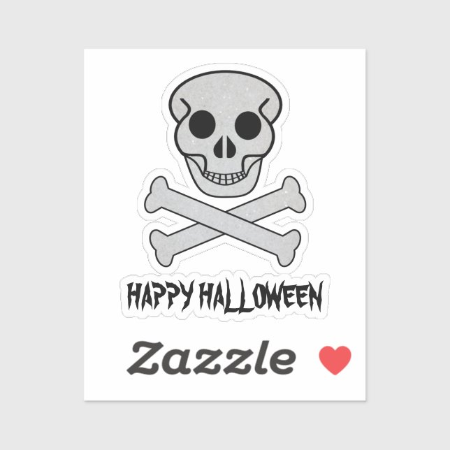Halloween-Skull und Knochen, kundenspezifisch gesc Aufkleber (Blatt)
