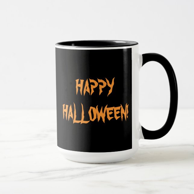 Halloween Skull und Pumpkin-Tasse Tasse (Rechts)