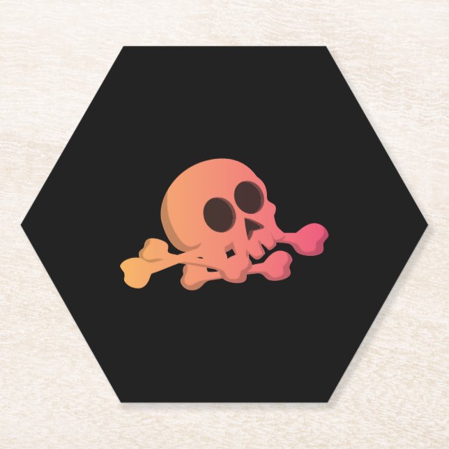 Halloween Skull Untersetzer (Vorderseite)