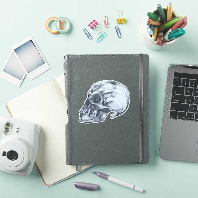 Halloween Skull Vinyl Aufkleber (iPad Hülle)