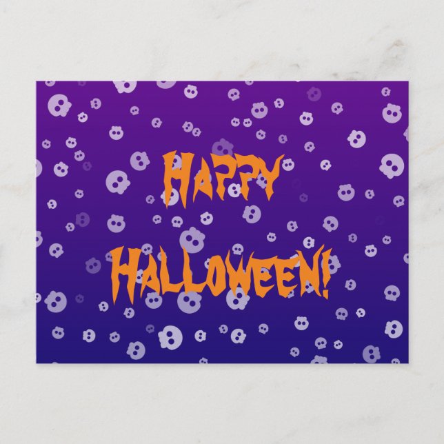 Halloween Skulls Postkarte (Vorderseite)