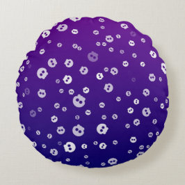 Halloween Skulls Rundes Kissen
