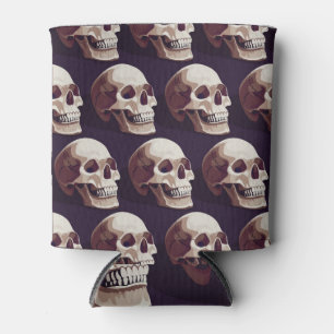 Halloween Skulls: Spooky Seamless Muster. Dosenkühler