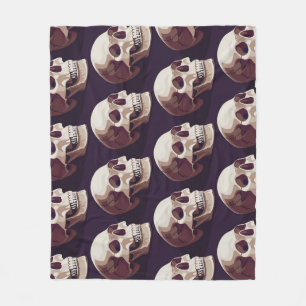 Halloween Skulls: Spooky Seamless Muster. Fleecedecke