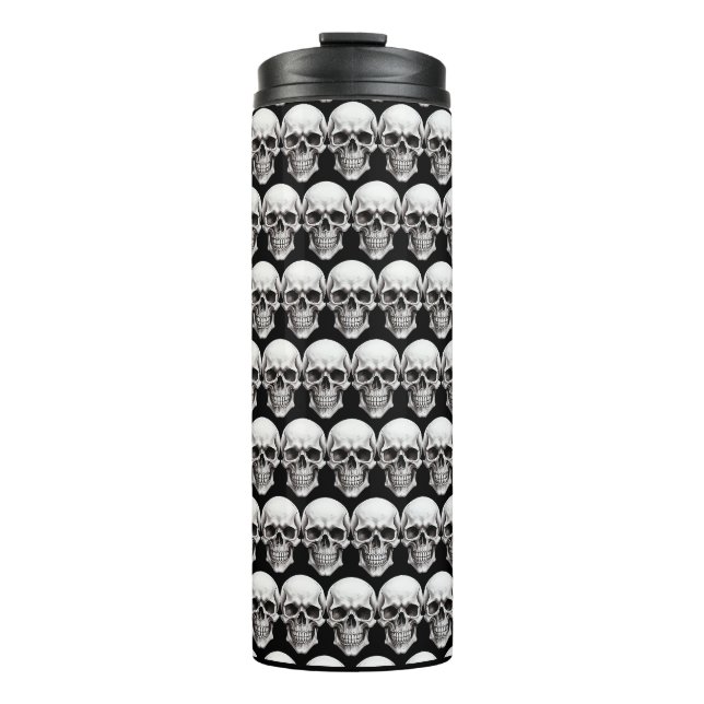 Halloween Skulls Thermosbecher (Vorderseite)