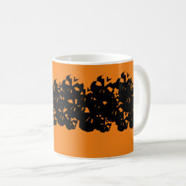 Halloween-Skulptur schwarz Kaffeetasse