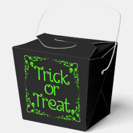 Halloween Slime Green Trick oder Treat Geschenkschachtel