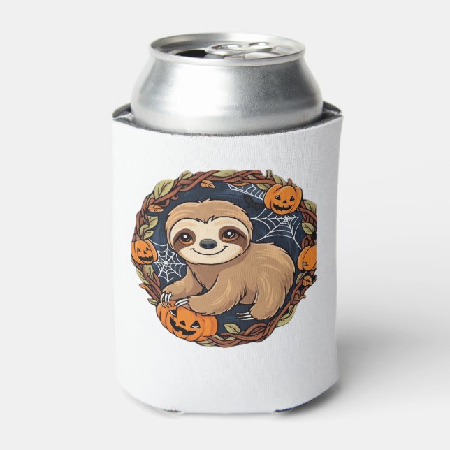 Halloween, Sloth, 31. Oktober, Erntedank Class Dosenkühler (Kanne Vorderseite)