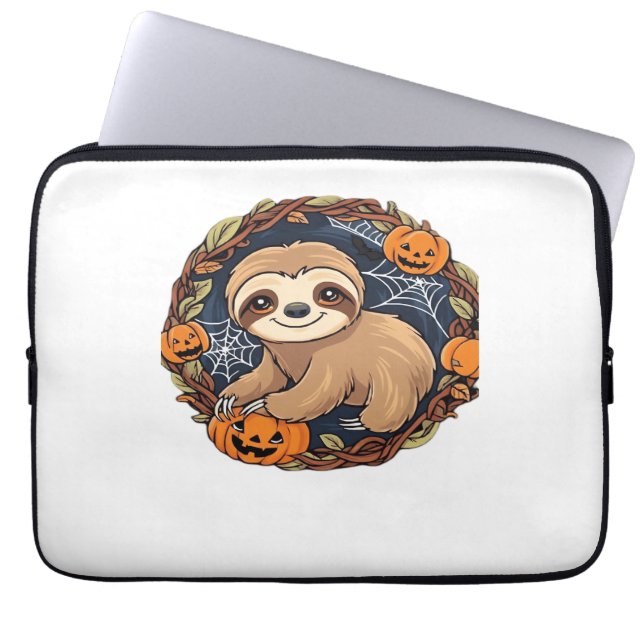 Halloween, Sloth, 31. Oktober, Erntedank Class Laptopschutzhülle (Vorderseite)