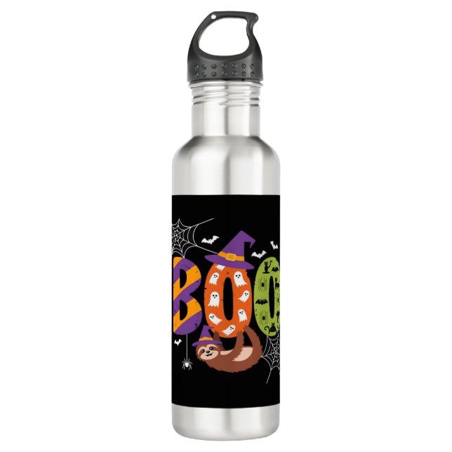 Halloween Sloth Boo Lazy Essential T - Shirt Edelstahlflasche (Vorderseite)