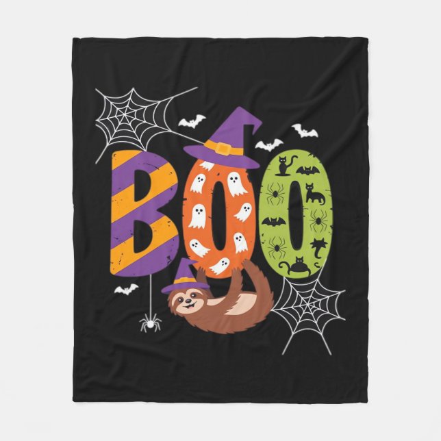 Halloween Sloth Boo Lazy Essential T - Shirt Fleecedecke (Vorderseite)