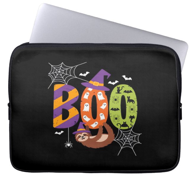 Halloween Sloth Boo Lazy Essential T - Shirt Laptopschutzhülle (Vorderseite)