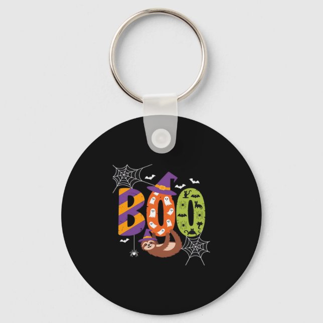 Halloween Sloth Boo Lazy Essential T - Shirt Schlüsselanhänger (Vorderseite)