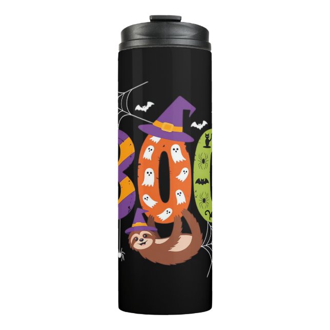 Halloween Sloth Boo Lazy Essential T - Shirt Thermosbecher (Vorderseite)