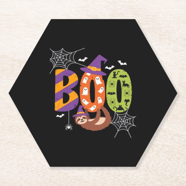 Halloween Sloth Boo Lazy Essential T - Shirt Untersetzer (Vorderseite)