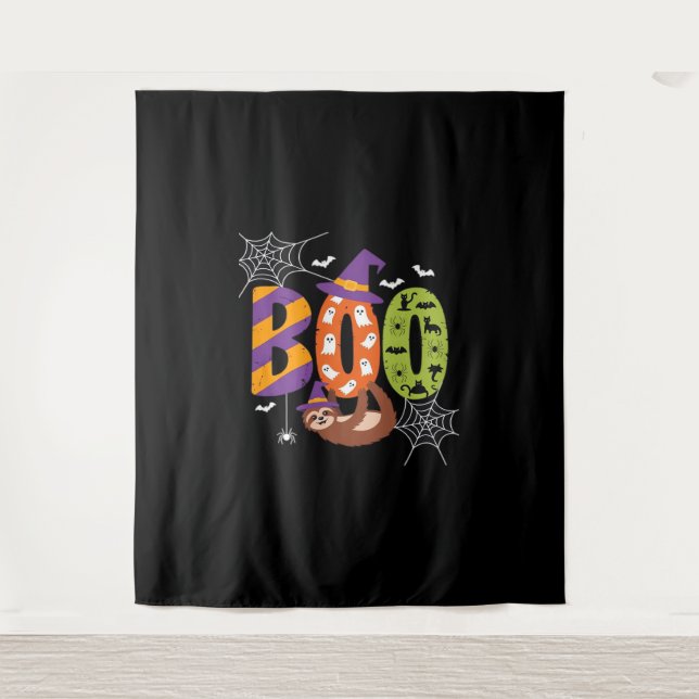 Halloween Sloth Boo Lazy Essential T - Shirt Wandteppich (Vorderseite)