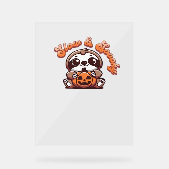 Halloween Sloth Lent et Éffrayant mignonne Citroui (Recto)