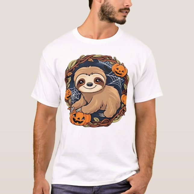 Halloween, Sloth, October 31st, Thanksgiving Class T-Shirt (Vorderseite)