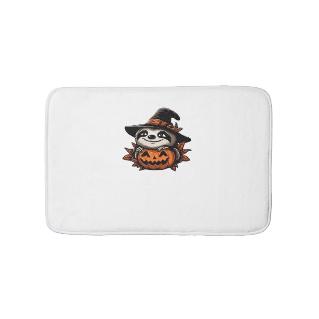 Halloween Sloth Pumpkin Festivity Classic T - Shir Badematte (Vorderseite)