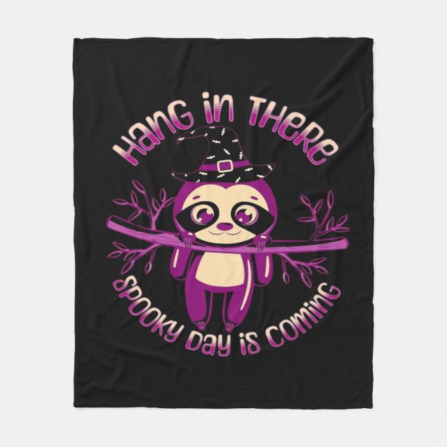 Halloween Sloth (ver.1) Klassischer T - Shirt Fleecedecke (Vorderseite)