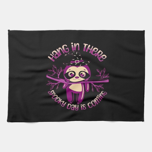 Halloween Sloth (ver.1) Klassischer T - Shirt Geschirrtuch (Horizontal)