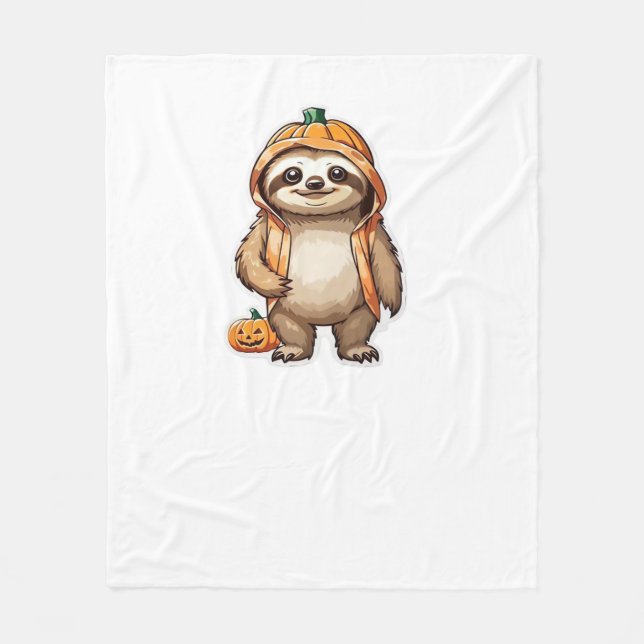 Halloween Slothster Essential T - Shirt Fleecedecke (Vorderseite)