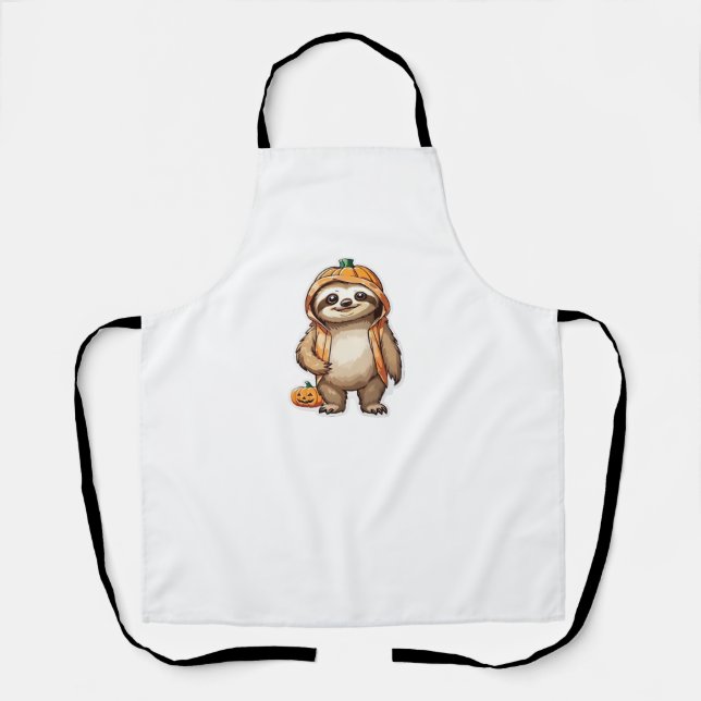 Halloween Slothster Essential T - Shirt Schürze (Vorderseite)