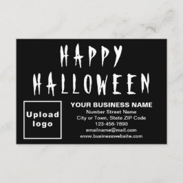 Halloween Small Black Flat Card