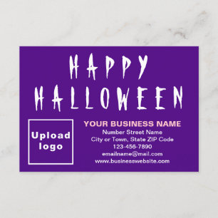 Halloween Small Lila Flat Grußkarte Karte