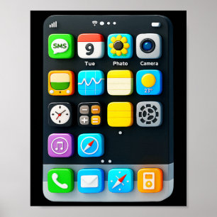 Halloween Smartphone Mobile App Poster
