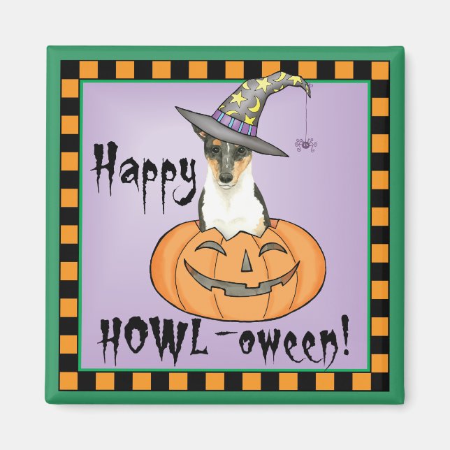 Halloween Smooth Collie Magnet (Vorne)