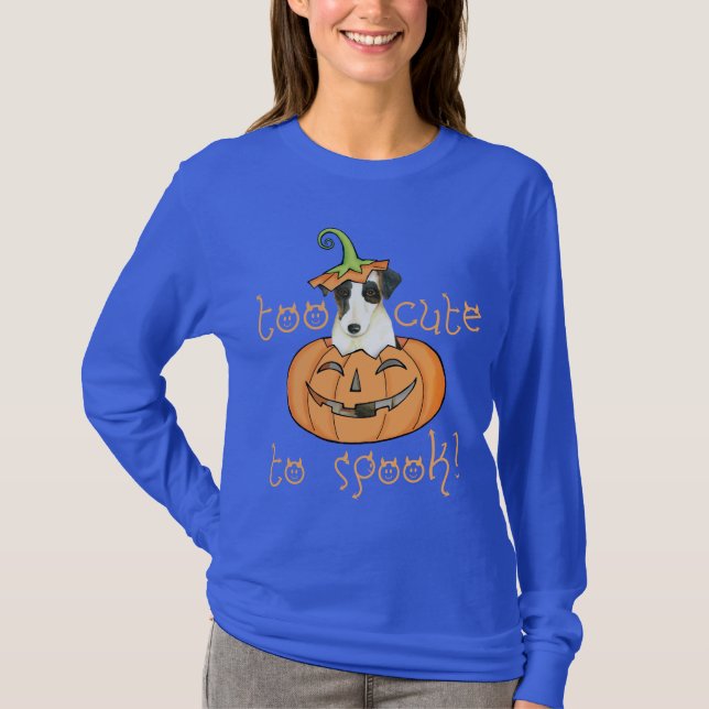 Halloween Smooth Fox Terrier T-Shirt (Vorderseite)