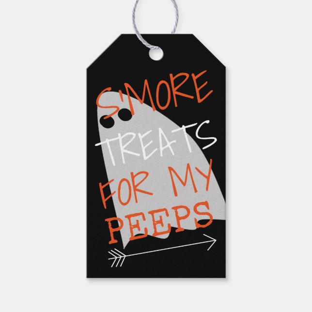 Halloween S'more Leckereien für meine Pieps Geschenkanhänger (Vorderseite)
