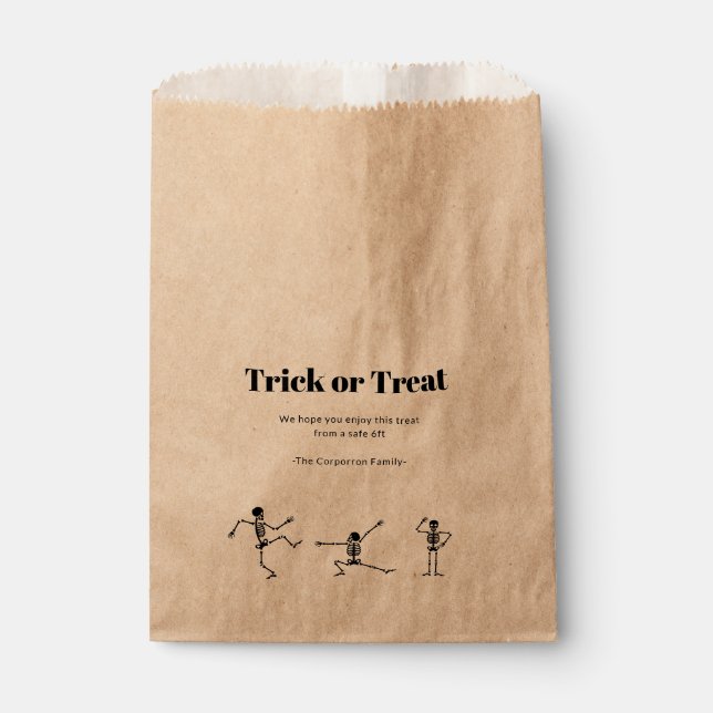 Halloween Social Distances sacs cadeaux (Devant)