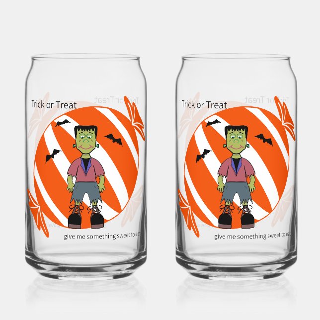 Halloween Soda Glass Dosenglas (Vorderseite)