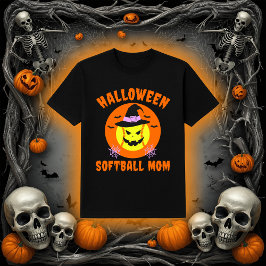Halloween Softball-Mama | Spooky Witch Ball T-Shirt